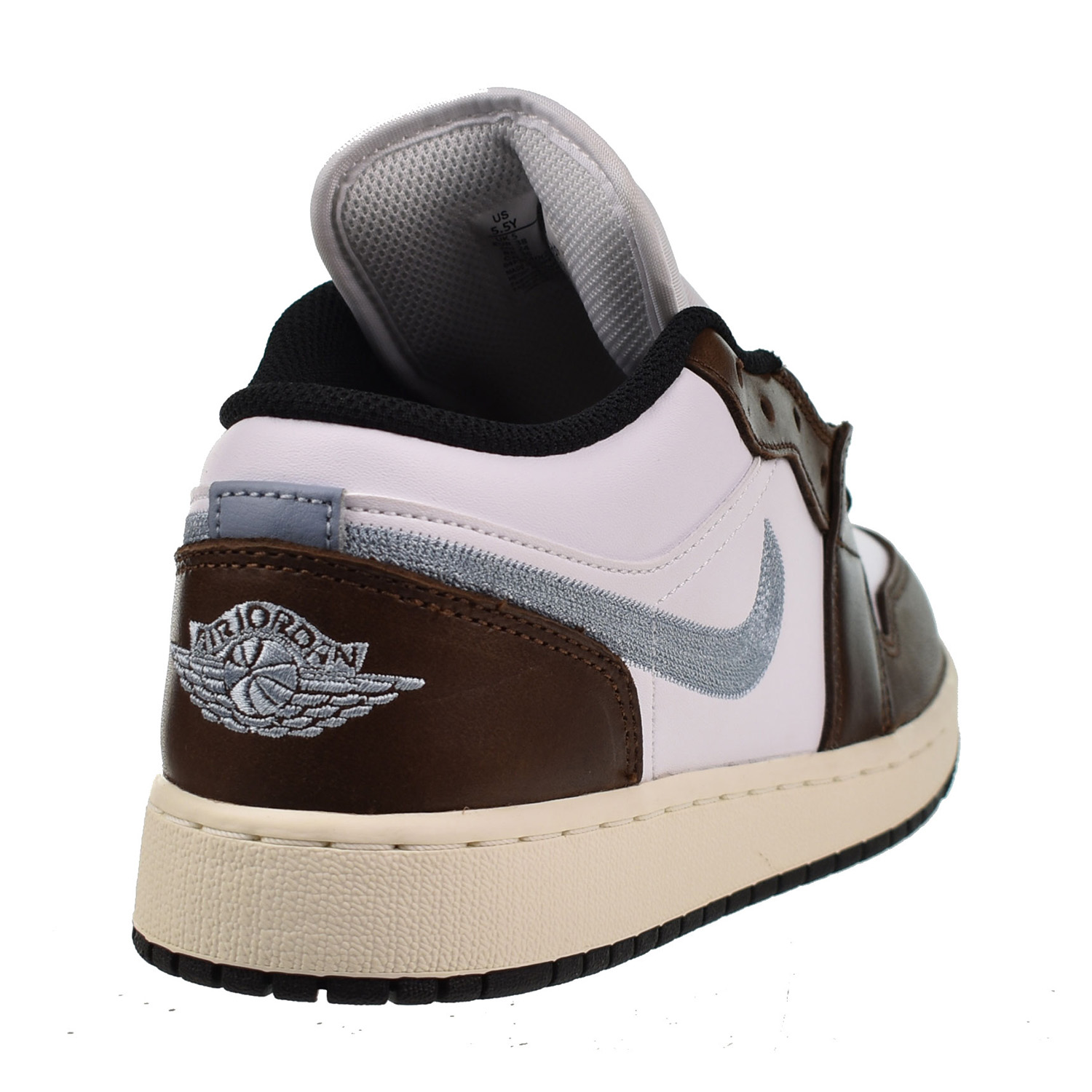 Air Jordan 1 Low SE (GS) Big Kids' Shoes White-Black-Sail FQ8156