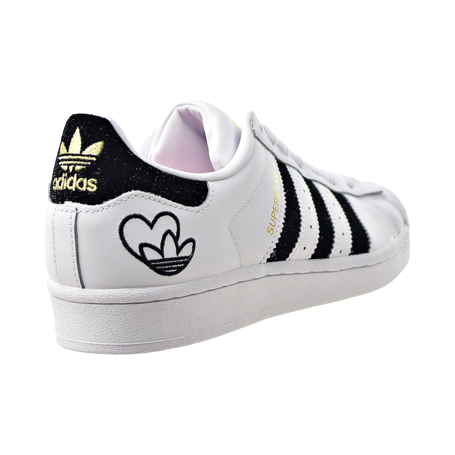 Adidas Superstar W Velvet Women�s Shoes WhiteBlackGold