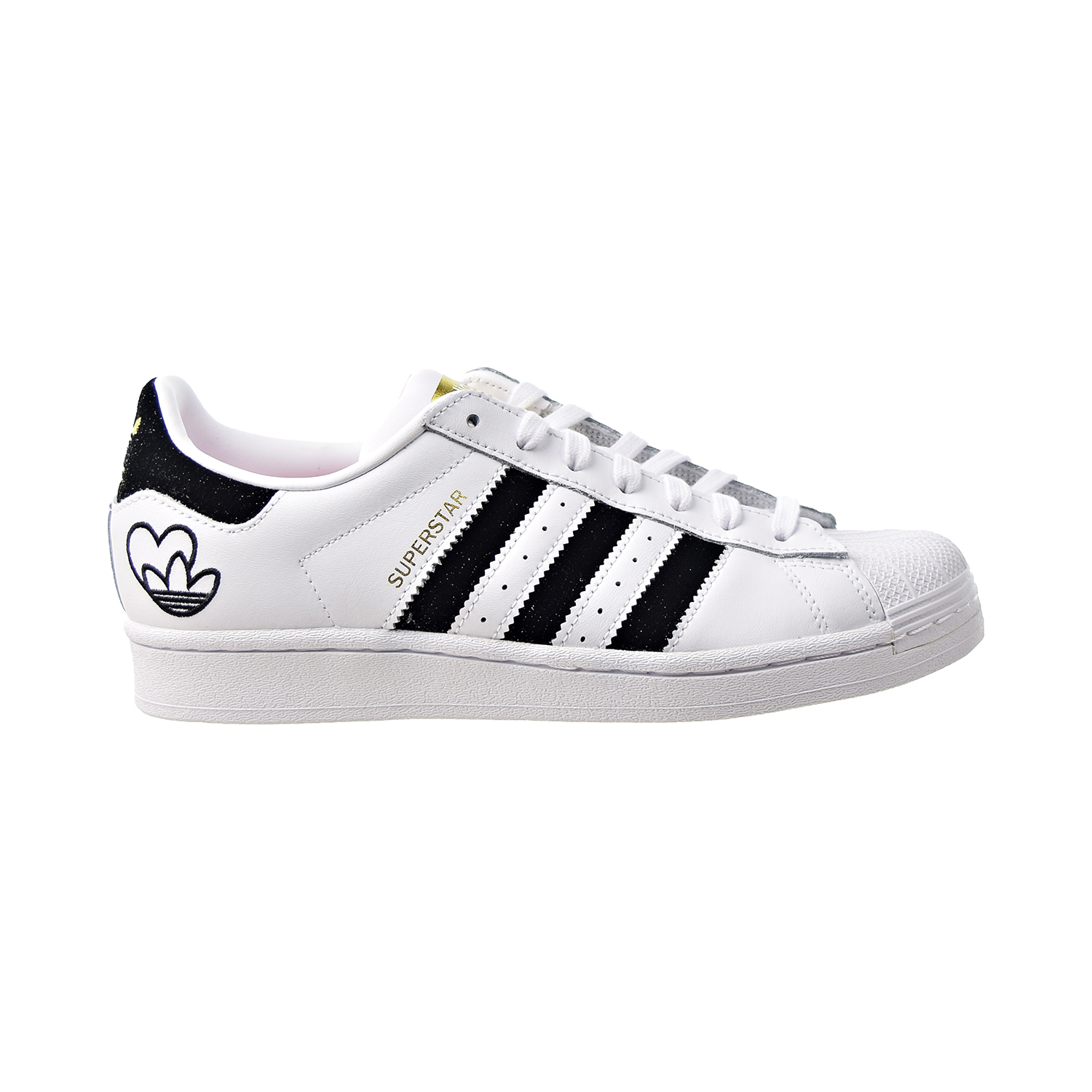 Adidas Superstar W Velvet Women�s Shoes WhiteBlackGold