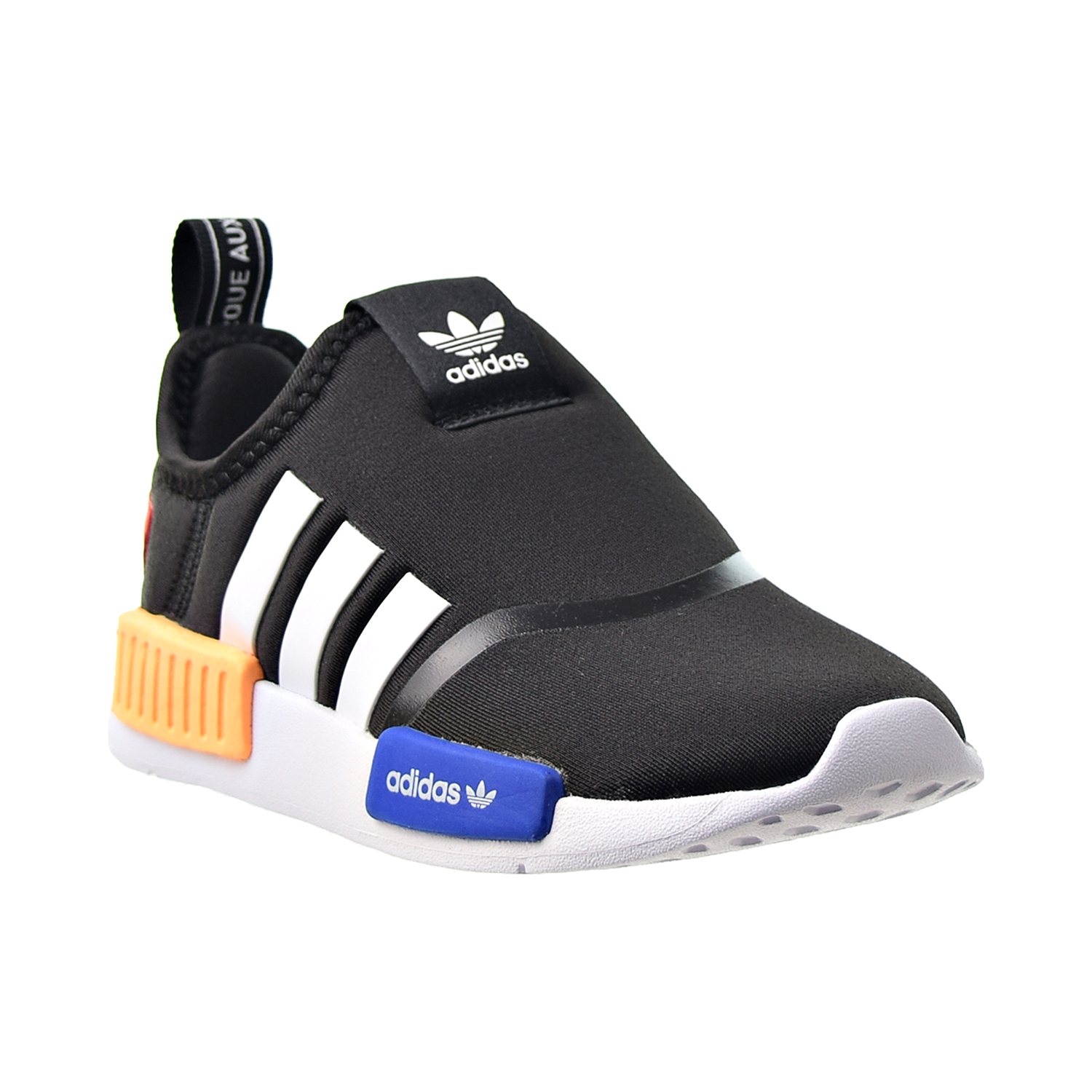 Adidas NMD  360 I Toddlers Slip  On Shoes Black White Solar 