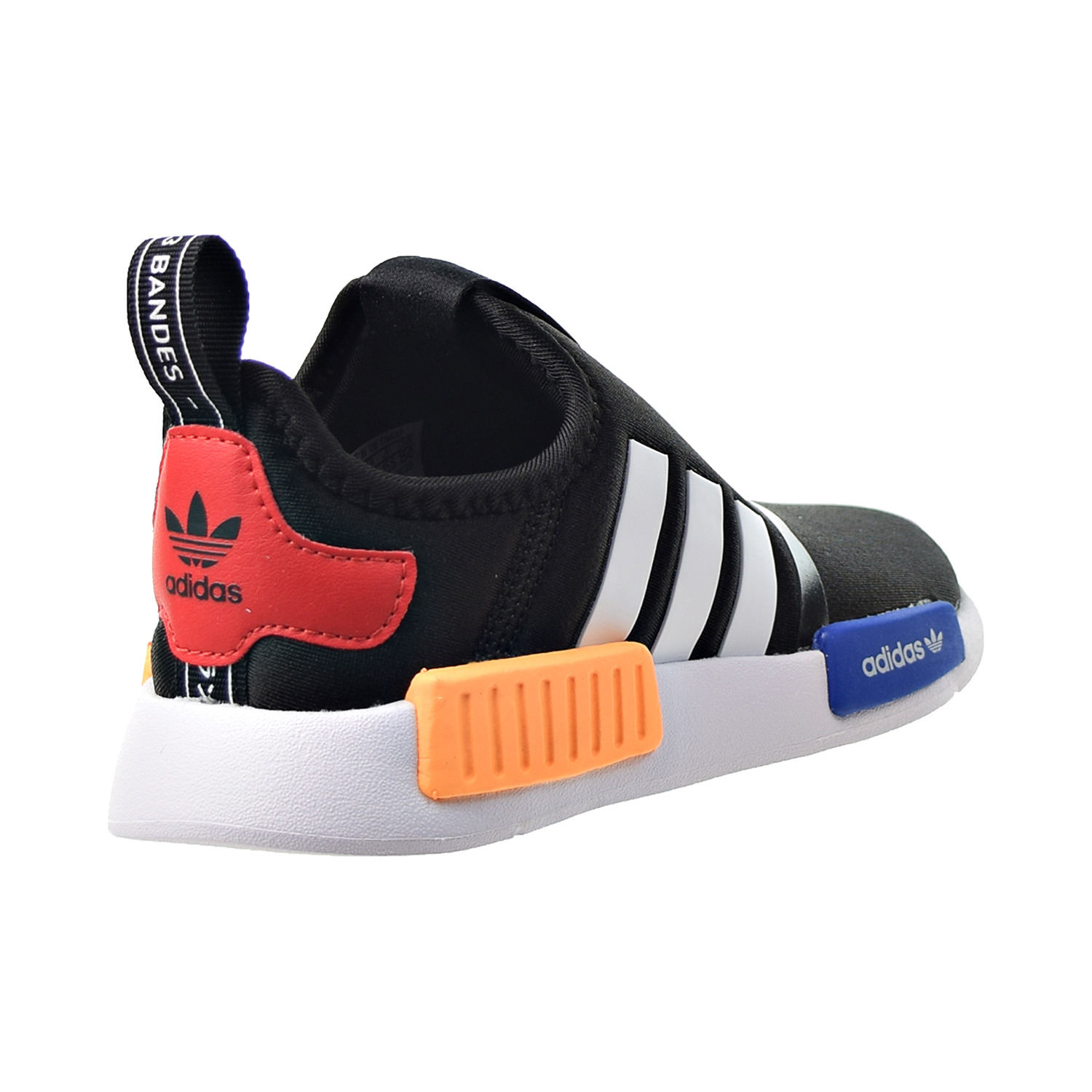 Adidas NMD  360 I Toddlers Slip  On Shoes Black White Solar 