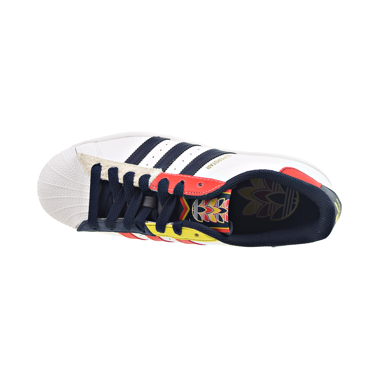Adidas Superstar Men's Shoes Cloud White-Legend Ink-Red H05250 | eBay