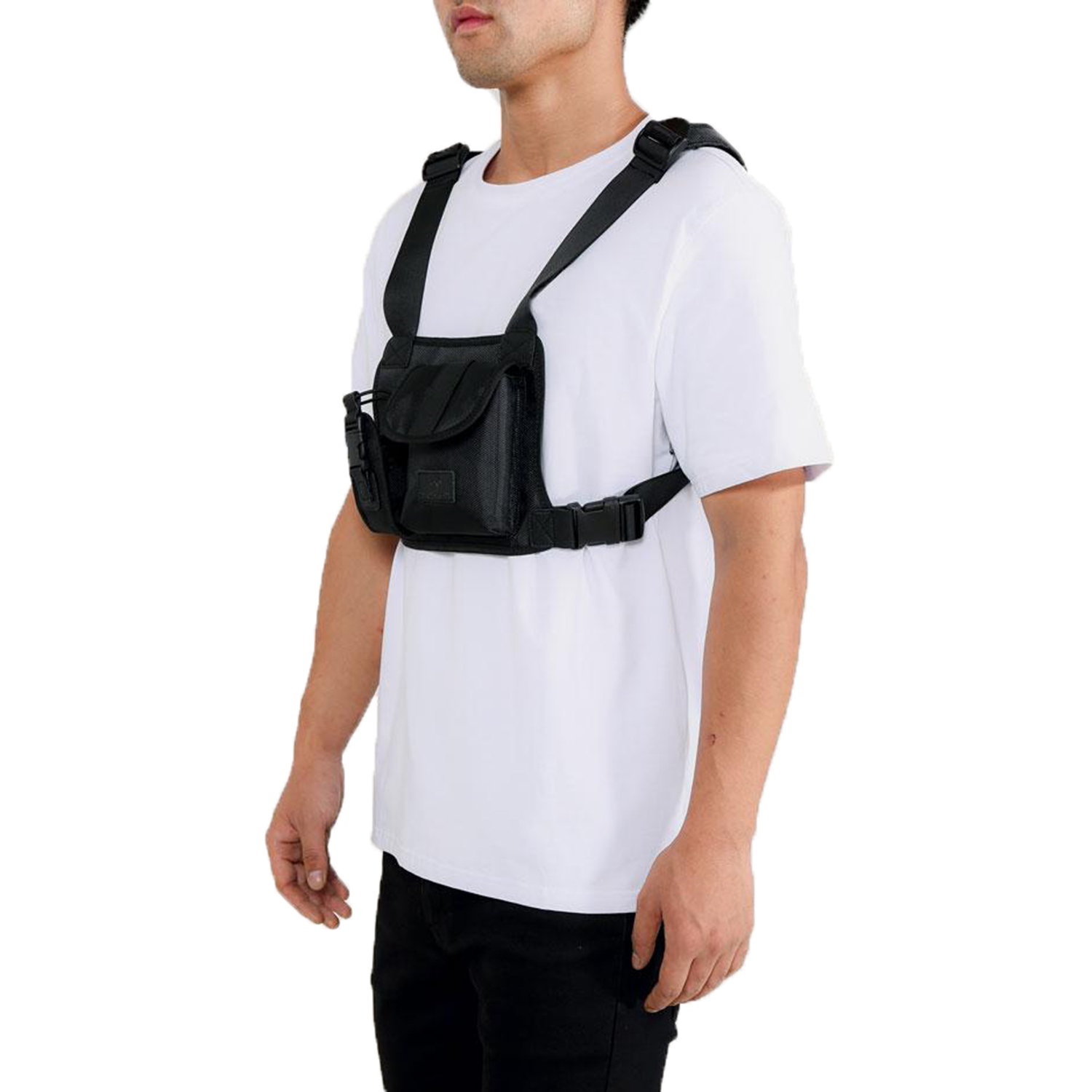 Hudson Men's Dual Pocket Chest Rig Bag Black H7052908 | eBay
