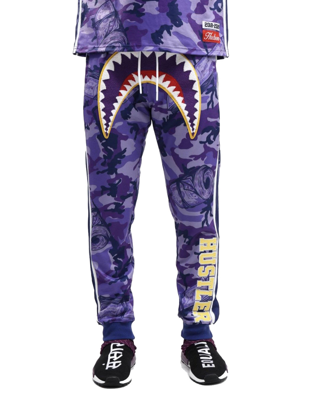 purple camo sweatpants