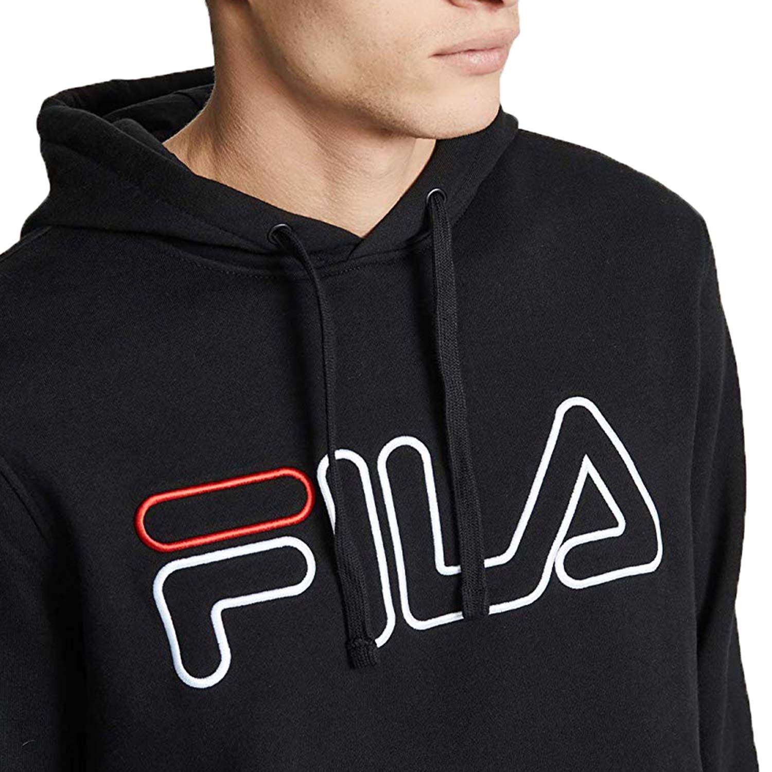 fila red hoodie