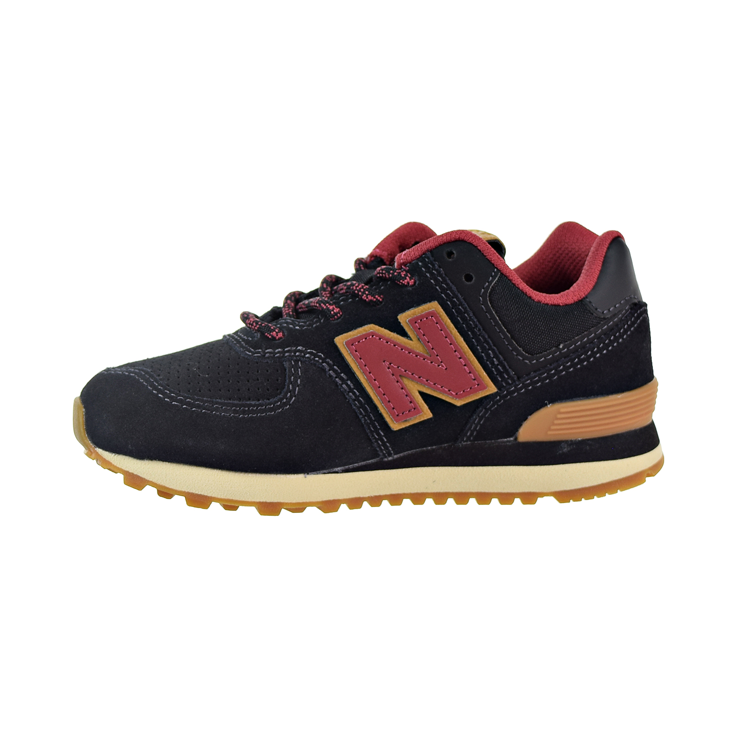 new balance 574 black with earth red