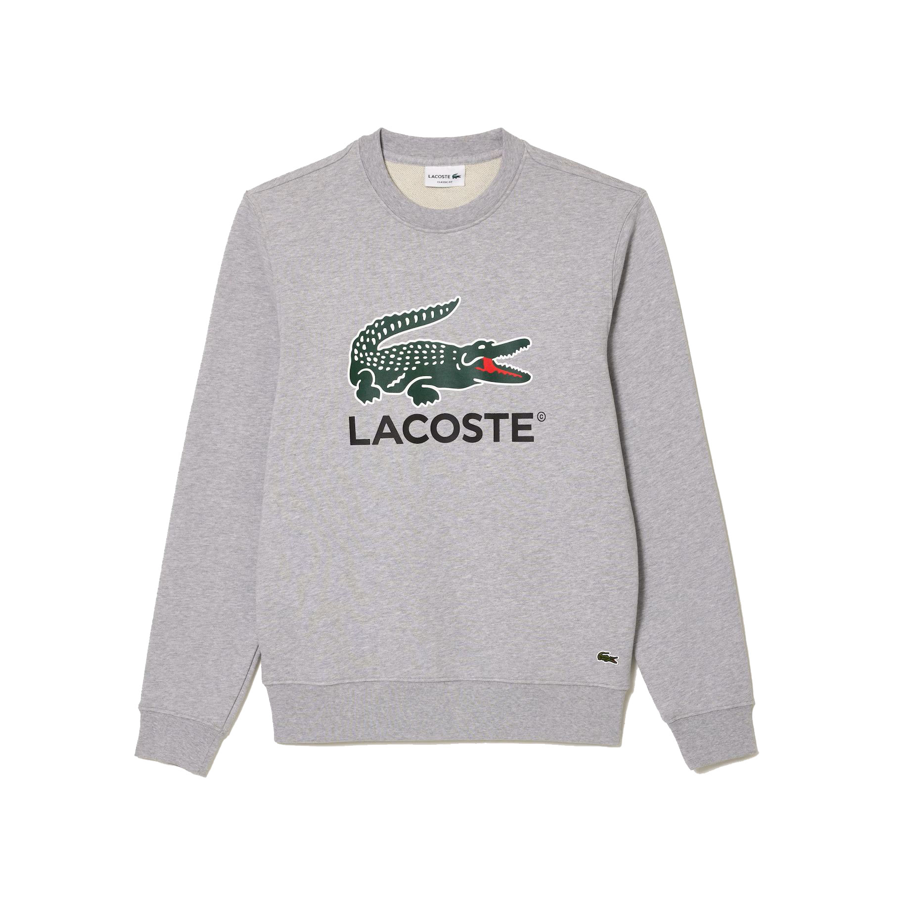 Lacoste Classic Fit Cotton Fleece Men's Sweatshirt Grey SH1281-CCA