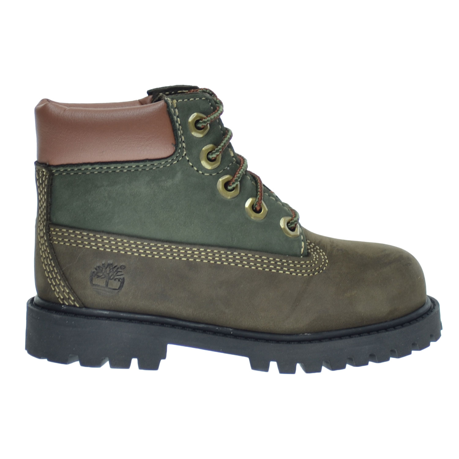 Timberland 6 Inch Premium Waterproof Toddlers-Infants Boots Brown-Green ...