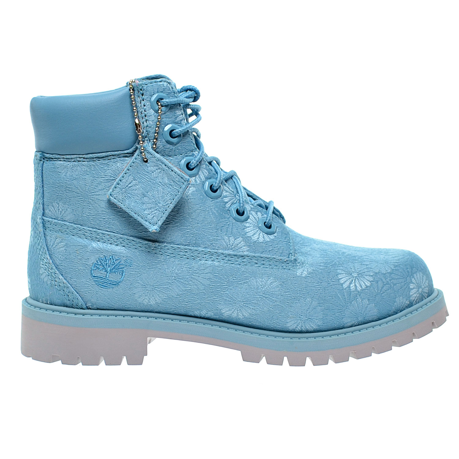 blue floral boots