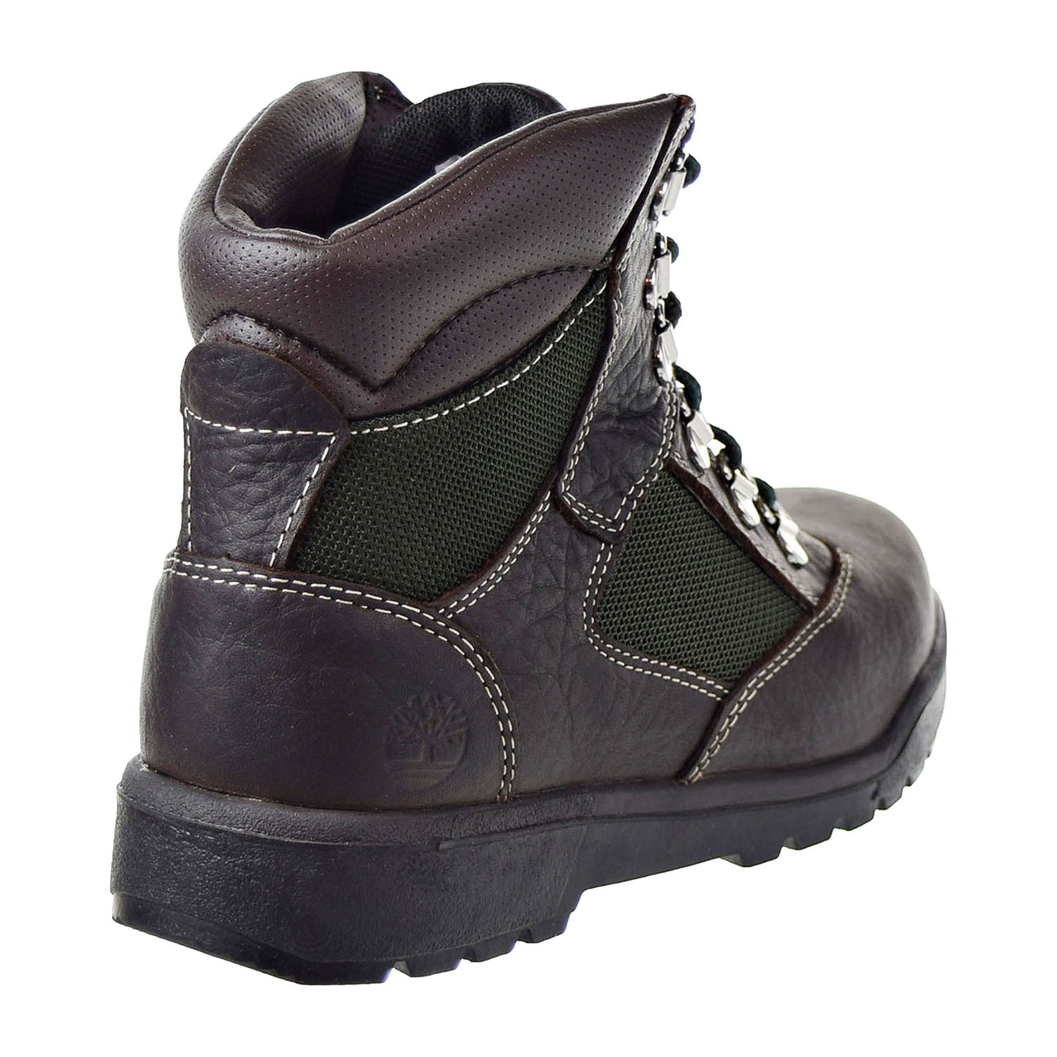 Timberland 6 Inch Field Big Kids Boots Dark Brown-Green tb0a1pn3 | eBay