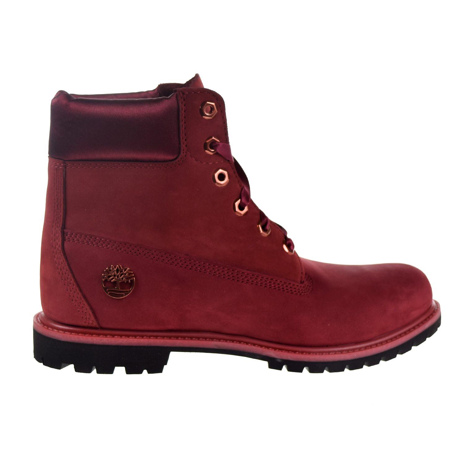 burgundy timberlands women's boots