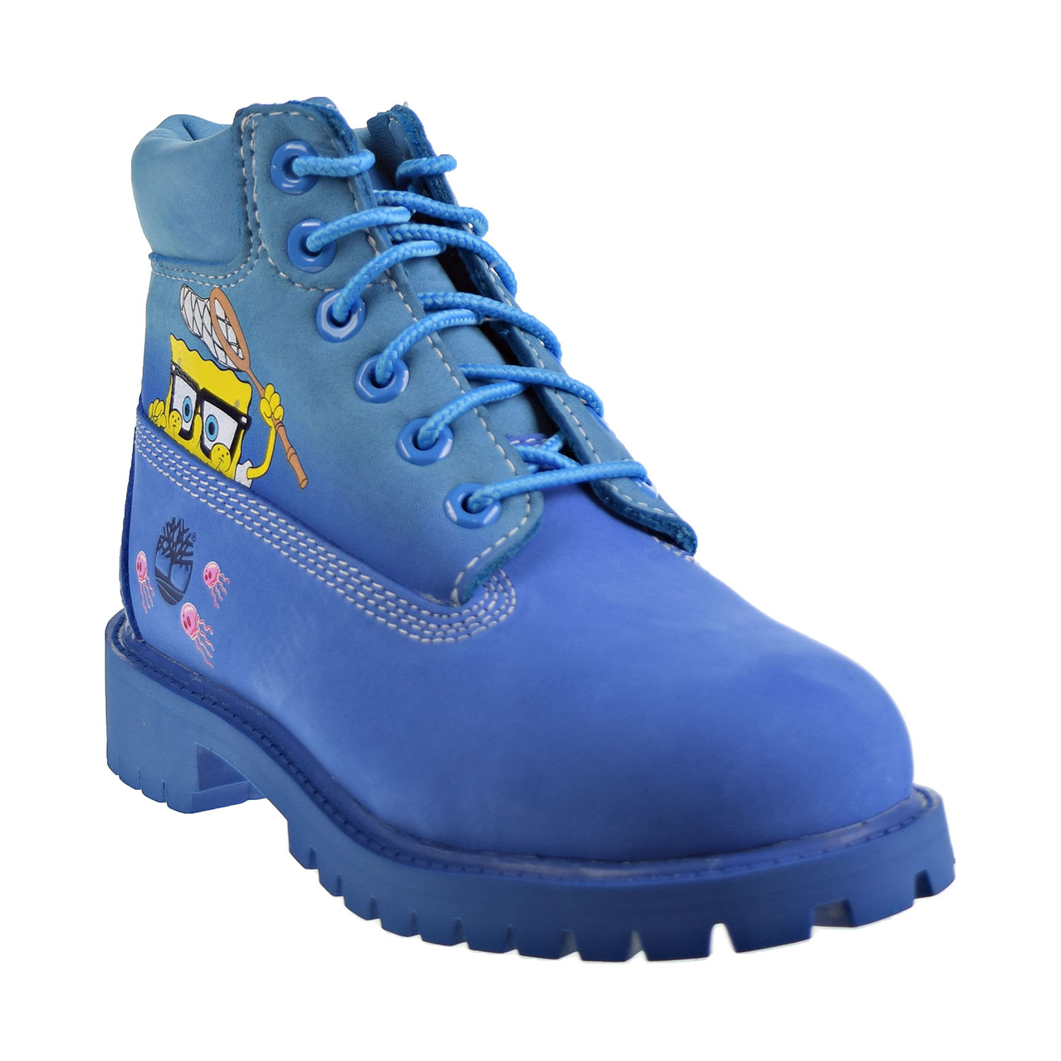 Timberland X SpongeBob 6' Inch Premium Boots Little Kids' Blue TB0A257P
