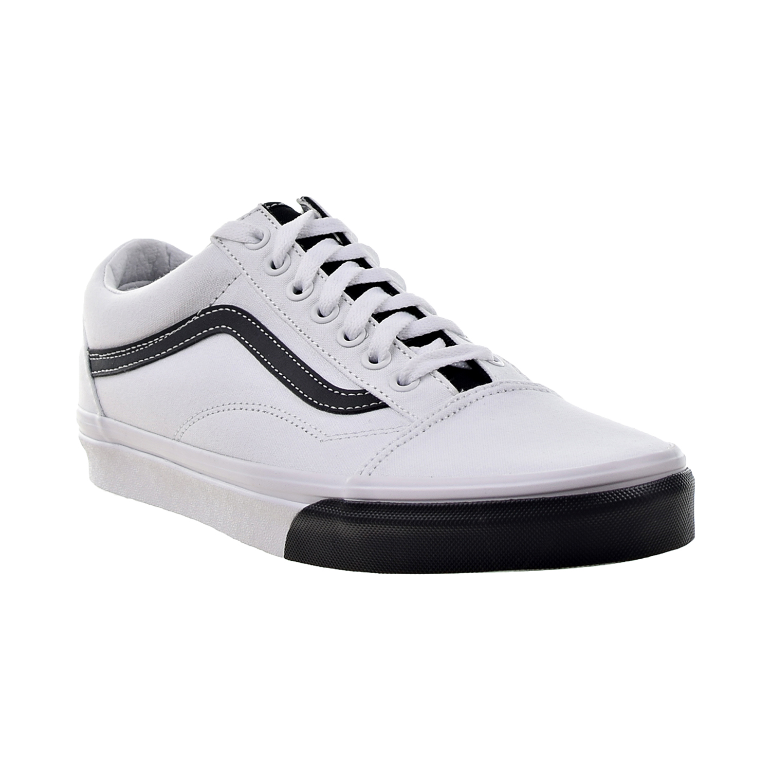 vans color block black and white