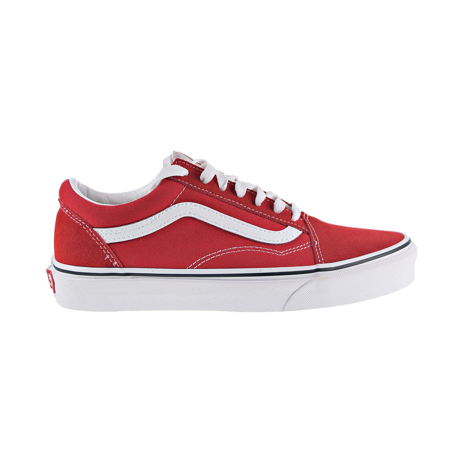 Vans Old Skool Men's Shoes Racing Red/True White vn0a4bv5-jv6