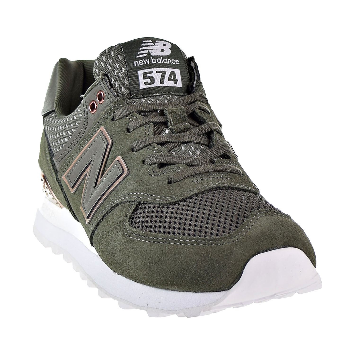 new balance 574 all day rose olive